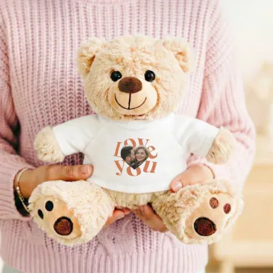 Personalised cuddly toy - Teddy bear - 30 cm