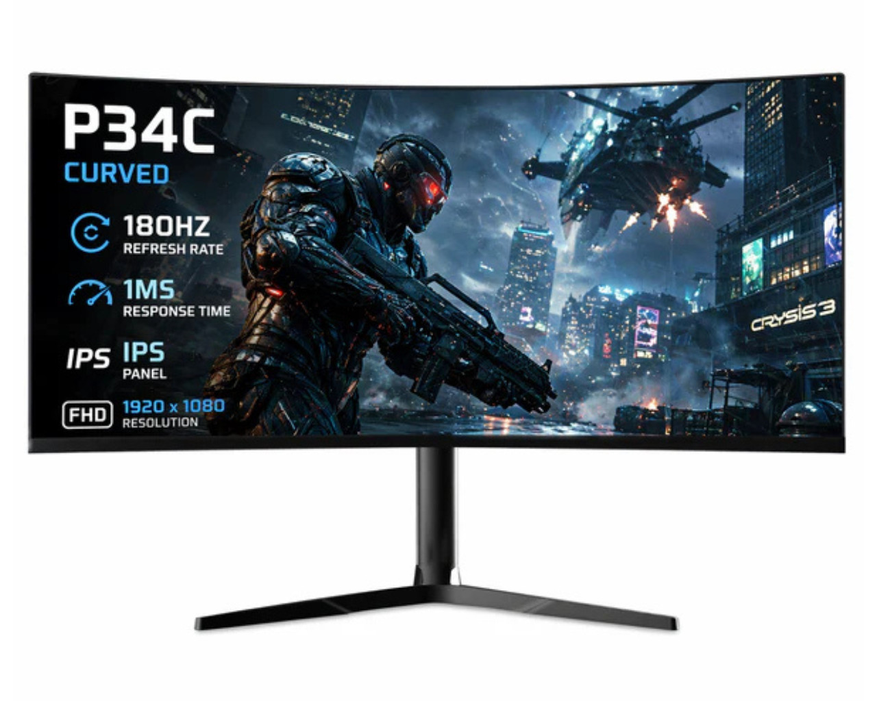 Gaming Monitor 22-34"  240Hz, USB Type-C Port, Eye-Care for Business Office
