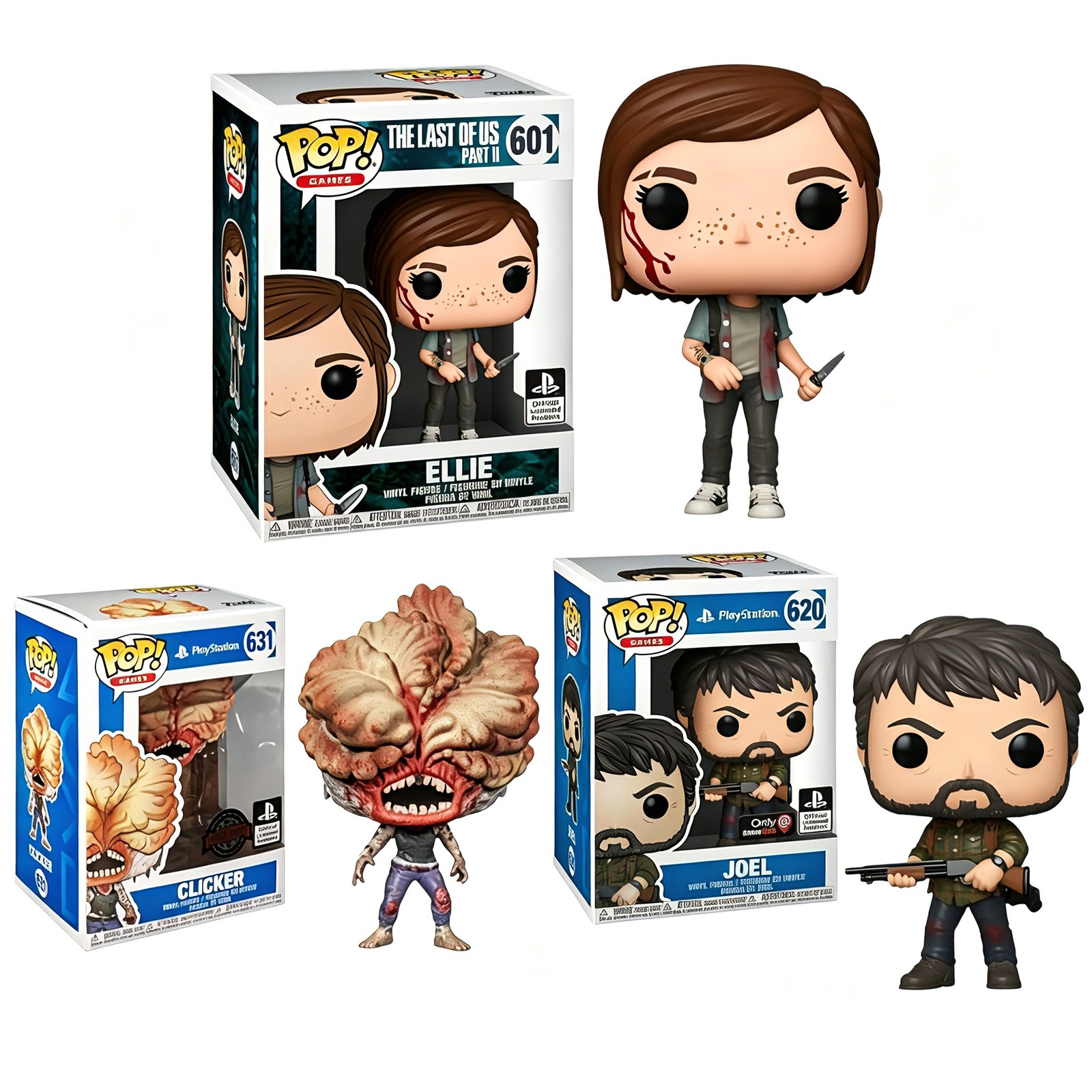 The Last of Us Signed Ellie Funko Pop 601 620 631 Collectible Action Figure UK👋