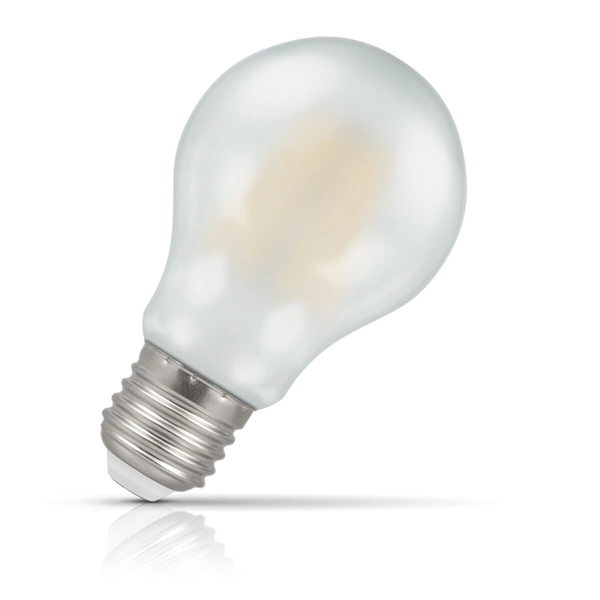 Crompton Lamps Crompton GLS LED Light Bulb E27 4.2W (40W Eqv) Dimmable Warm White Pearl Filament Screw Frosted