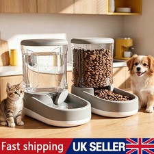 3.8L Automatic Pet Feeder Cat Dog Food Dispenser Water Bowl Drinking Fountain