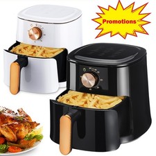 5.5L Manual Air Fryer Large Oven Low Fat Healthy Oil free Frying 1800W Ryodncmjm