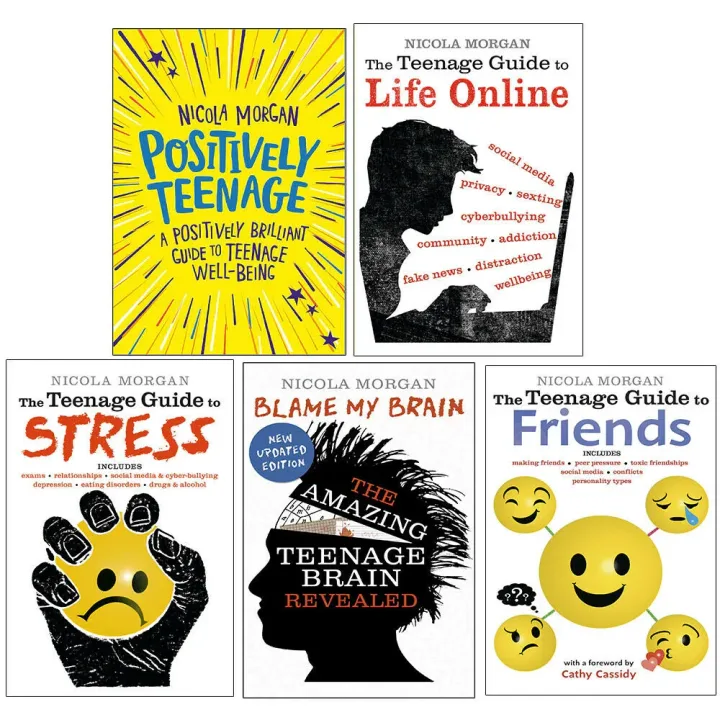 Nicola Morgan Teenage Guide 5 Book Collection Set - Positively & More - Young Adult - Paperback