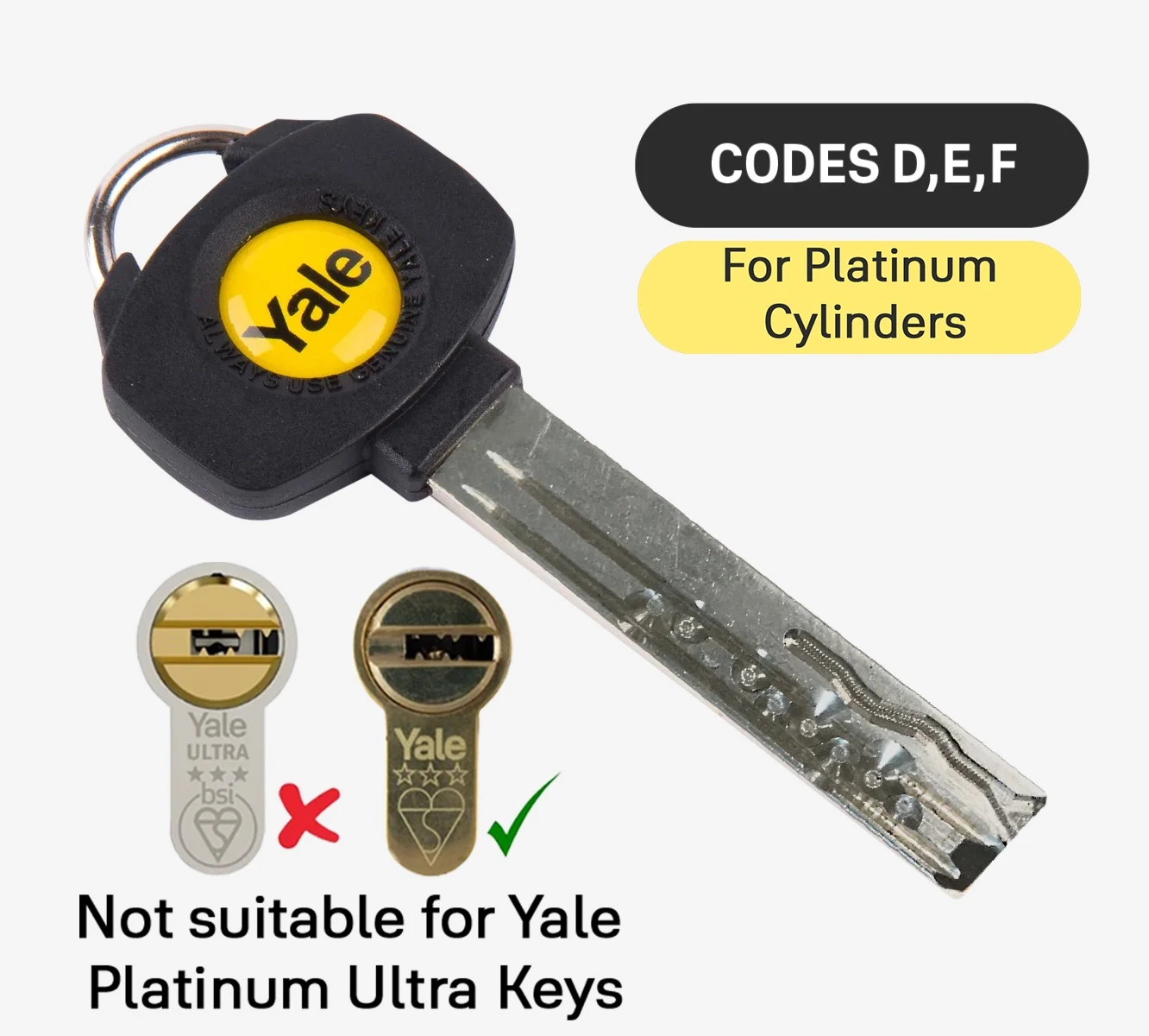 Yale Platinum 3 Star Single key