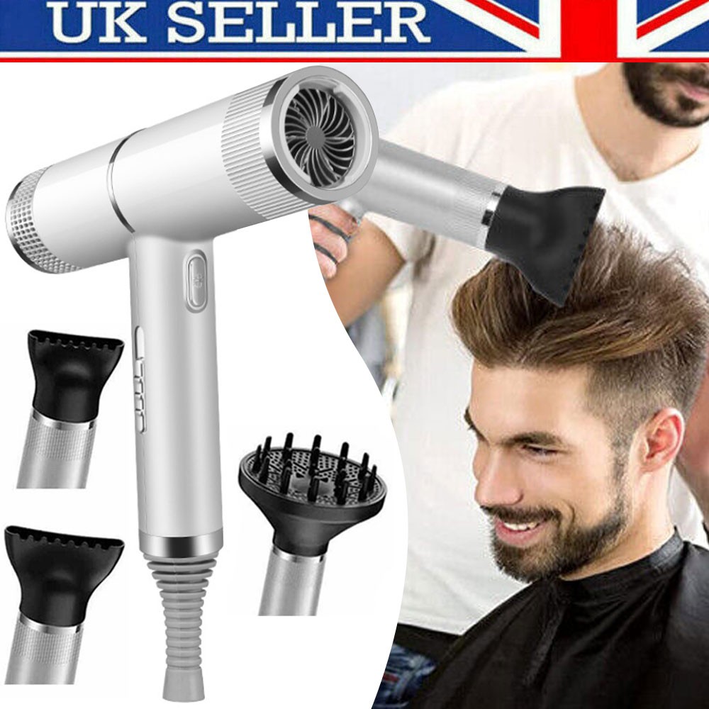 UK 2000W Ionic Hair Dryer, Lightweight 0.86lb, Cold Shot, 3 Heat/Speed Settings