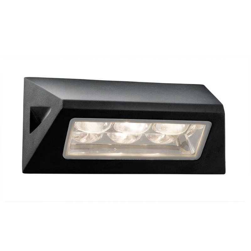 Searchlight Lighting Searchlight 5513BK Black LED Outside Wall Light, IP44