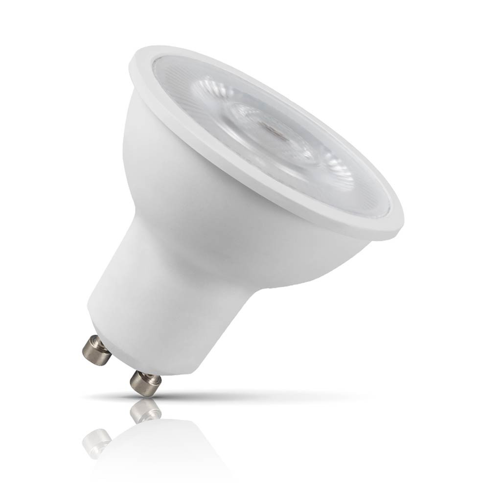 Crompton Lamps Crompton GU10 Spotlight LED Light Bulb 4.5W 2700K Warm White 50W Eqv Halogen Replacement