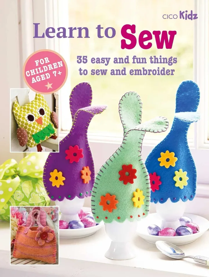 Children's Learn to Sew Book: 35 Easy and Fun Things by Susan Akass - Ages 7+ - Paperback