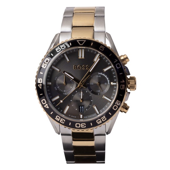 Gold Link Bracelet Chronograph Watch