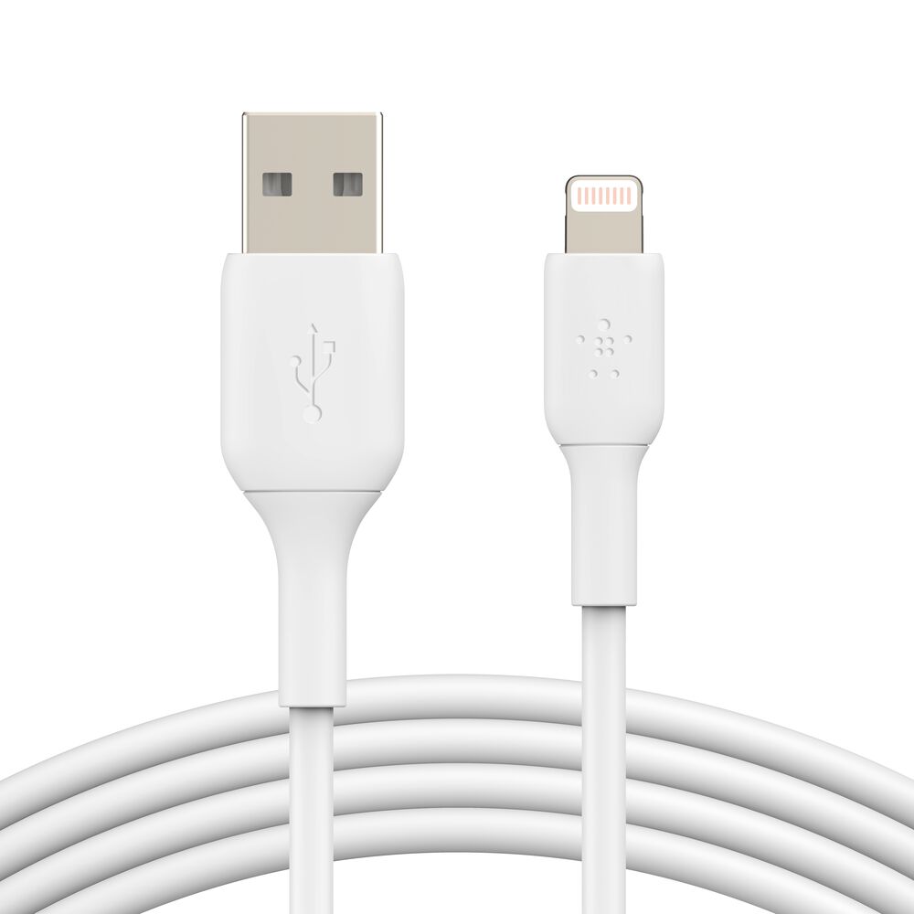 Belkin BoostCharge BOOST↑CHARGE Lightning to USB-A Cable (2m / 6.6ft, White)