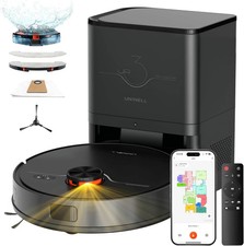 UR3 Robot Vacuum Cleaner 7000Pa LiDAR Self Empty Mop App Pet Hair UK