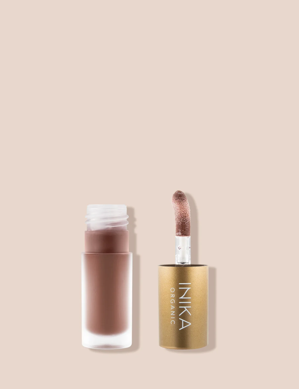 INIKA Organic Tinted Lip Oil - Collagen + Squalane - Cinnamon