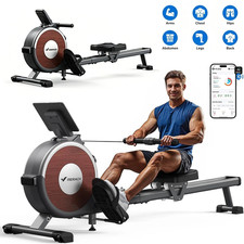 MERACH Q1S Magnetic Rowing Machine 16 Levels of Quiet Resistance Dual Slide Rail