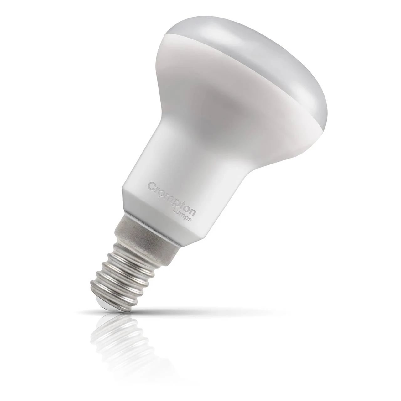 Crompton Lamps Crompton R50 Reflector LED Light Bulb E14 4.2W (40W Eqv) Warm White Opal Spotlight Small Screw Frosted 120°