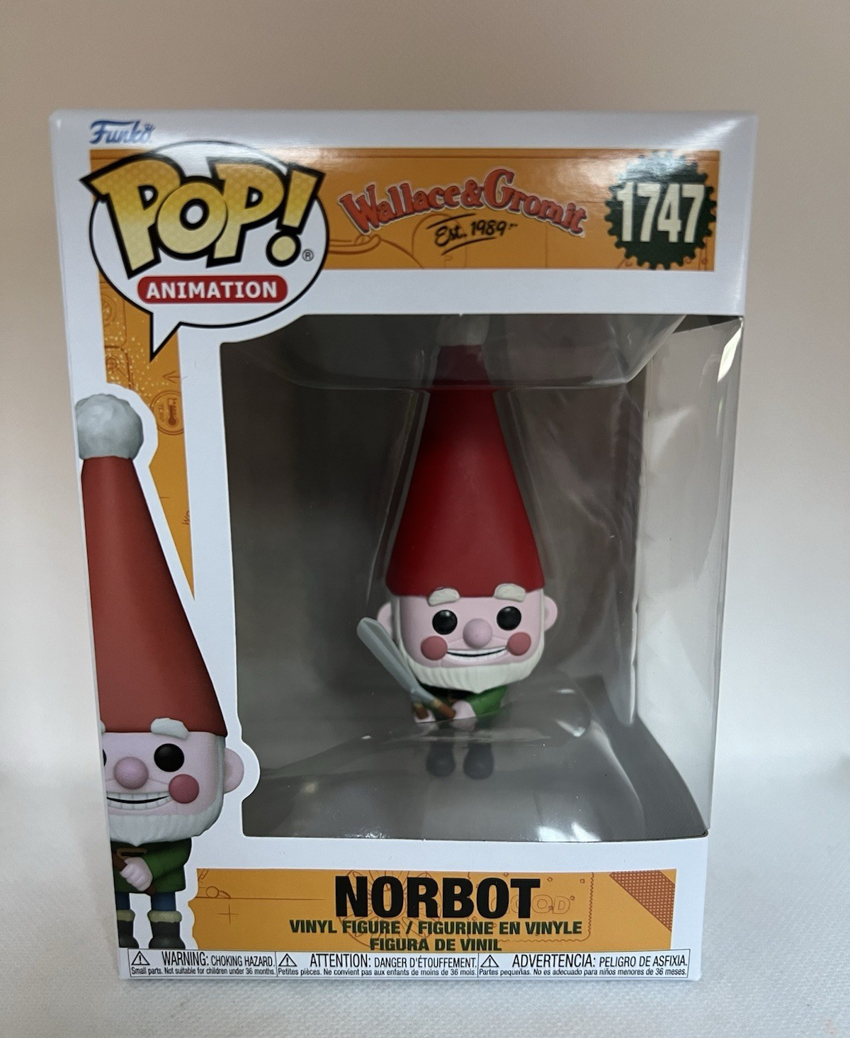 Funko Pop Vinyl Animation Wallace & Gromit Norbot 1747 Figure Collectable NEW UK