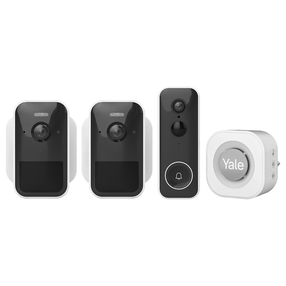 Yale Outdoor View Bundle with 6 Months Free Enhanced Features
