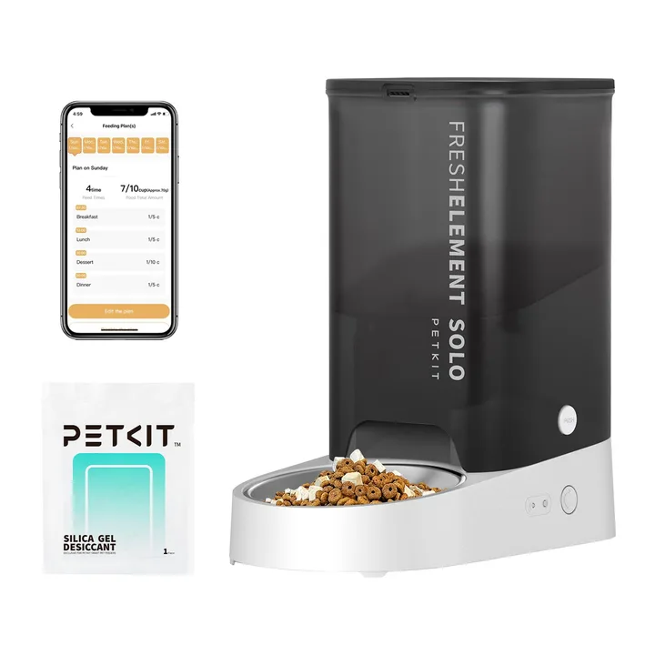 PETKIT-UK PETKIT Automatic Cat Feeder, WiFi Cat Food Dispenser with App Control, 304 Stainless Steel Bowl, 3L Capacity for Cats & Small Dogs, Anti-Clog Design f