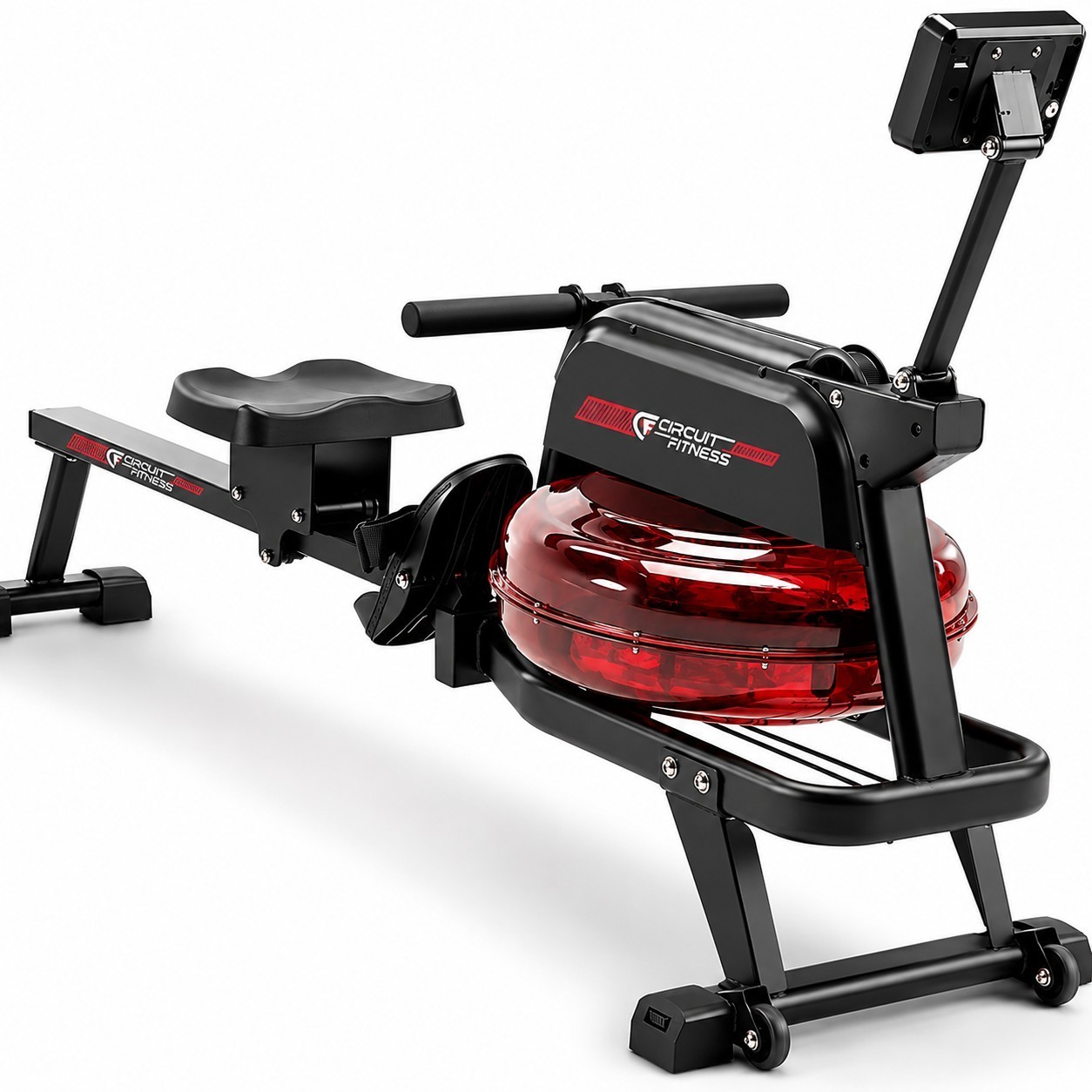 Circuit Fitness AMZ-167RW Water Rowing Machine Upright Storage Home Gym 135kg