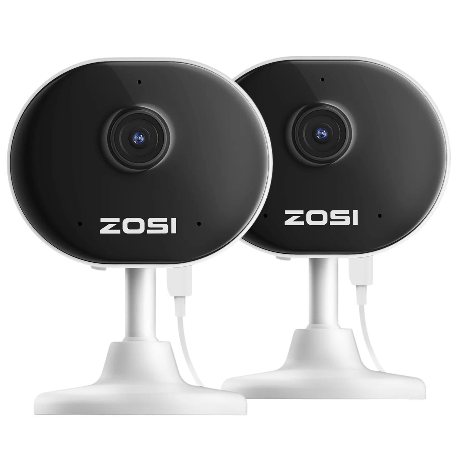 ZOSI UK Store C688 2pack 2MP 2.4GHz WiFi Camera with AI Motion Detection + Max 256GB storage