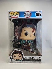 Funko Pop TANJIRO KAMADO #1805 Demon Slayer Animation Vinyl Figure 10" Jumbo NEW