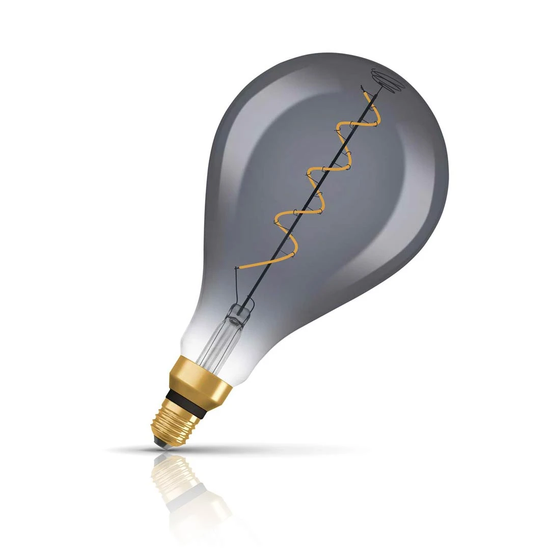 Osram Giant GLS LED Filament Light Bulb E27 4W (15W Eqv) Dim Extra Warm White Smoke Vintage 1906 Screw Large