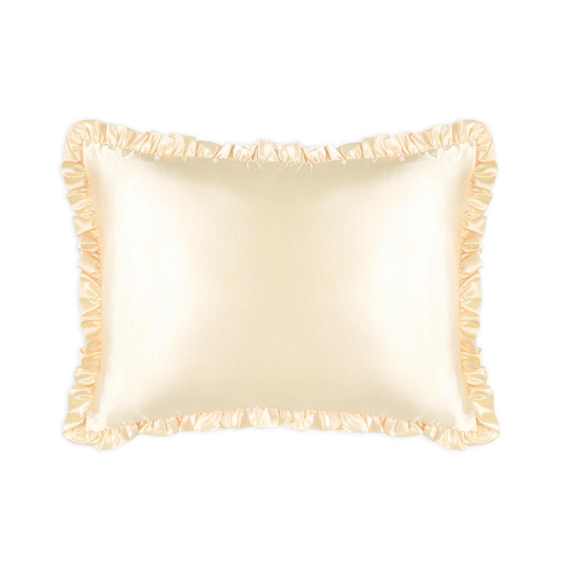 Silver Cloud Satin Frilly Pillowcase - Buttercup Collection