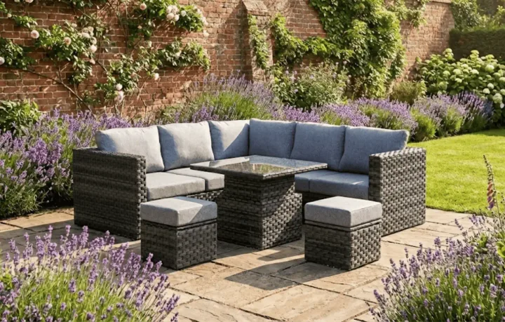 Lima 7-Seater Rattan Garden Corner Sofa Set