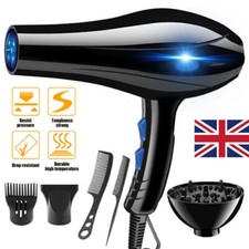 Professional Hair dryer Nozzle Low Noise 2200w Ionic Blow Dryerwith Diffuser🎁