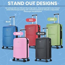 XL Large Suitcase 4 Wheel Medium Lightweight Luggage ABS Hard Shell Cabin Case
