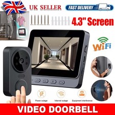 Wireless WiFi Video Doorbell Smart Phone Camera Ring Intercom Security Door Bell
