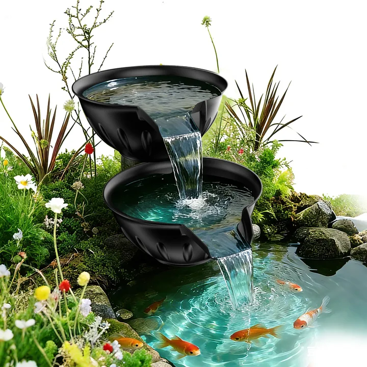 poposoap-uk POPOSOAP Spillway Bowl and Basin Fountain Kit Easy to Set