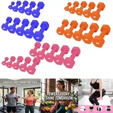 Neoprene Dumbbells Set Iron Hand Pair Weights Aerobic Workout Home Gym Fitness