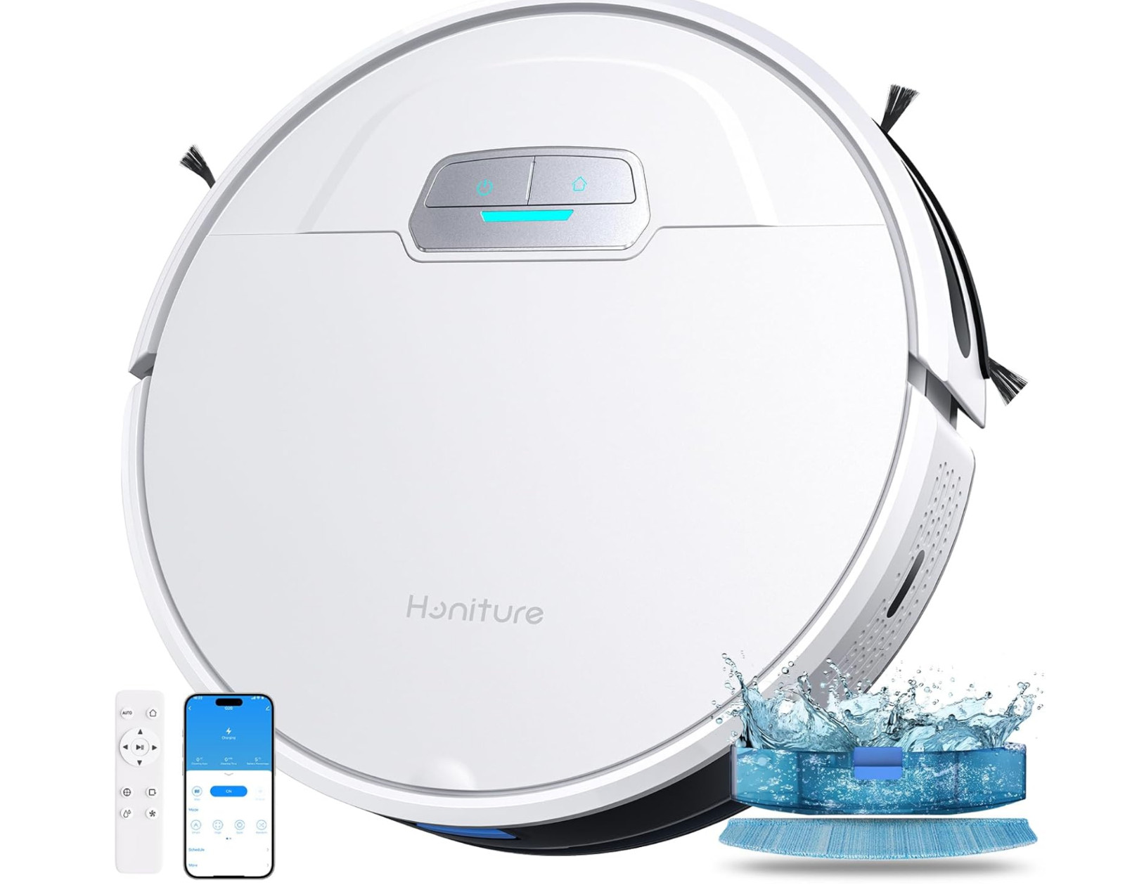 Honiture G20 Robot Vacuum Cleaner & Mop WiFi WHITE  KP D 45-B2-07