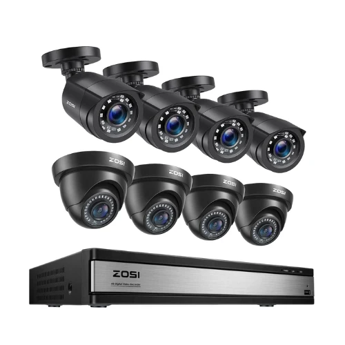 [DIY Bundle]16 Channel CCTV System + Up to 16 Dome/Bulle Cameras + 2TB/4TB, 4TB / 4*Dome+4*Bullet