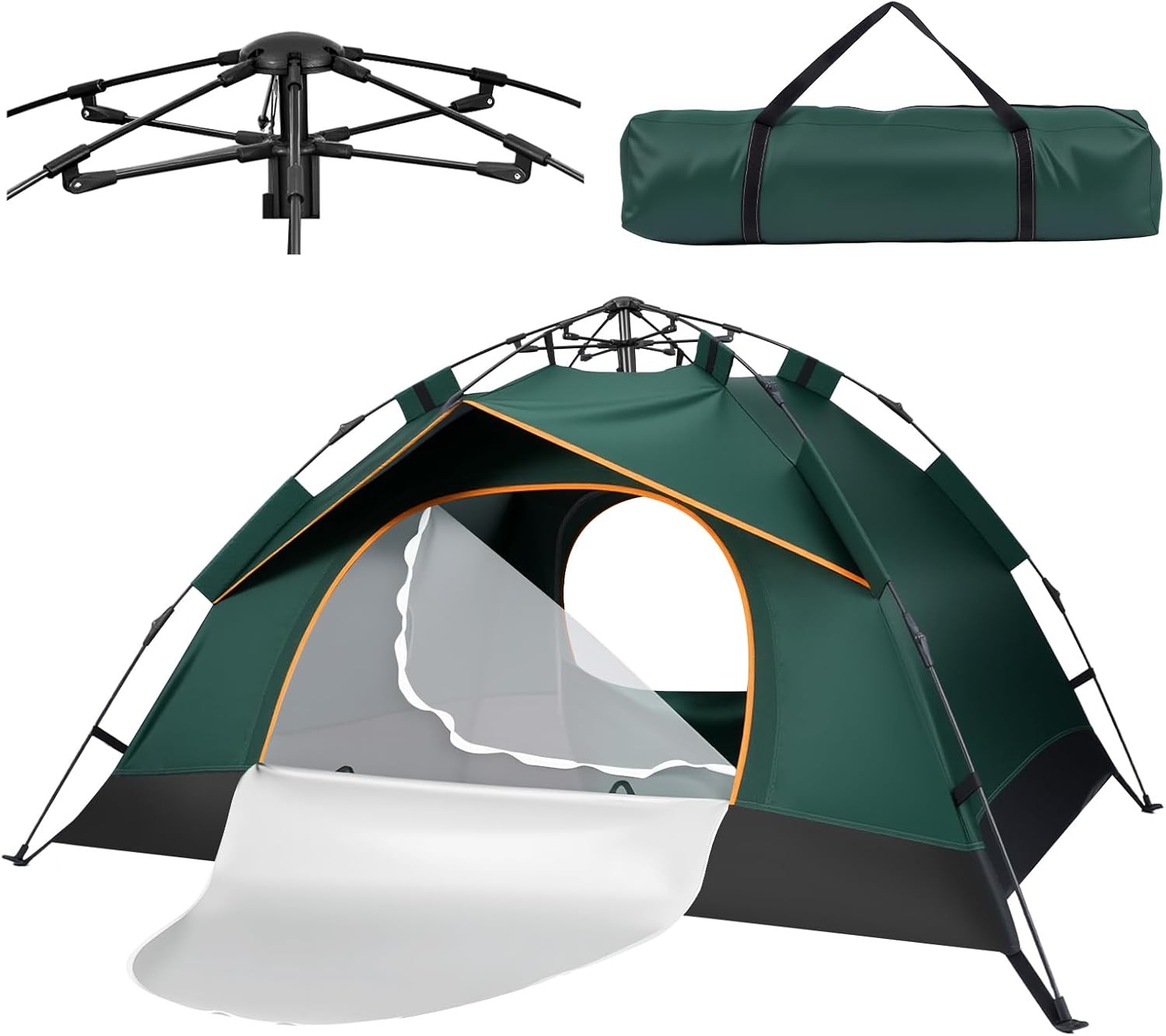 2~3 Man Person Family Camping Waterproof Pop-Up Tent Double Layer Festival Beach
