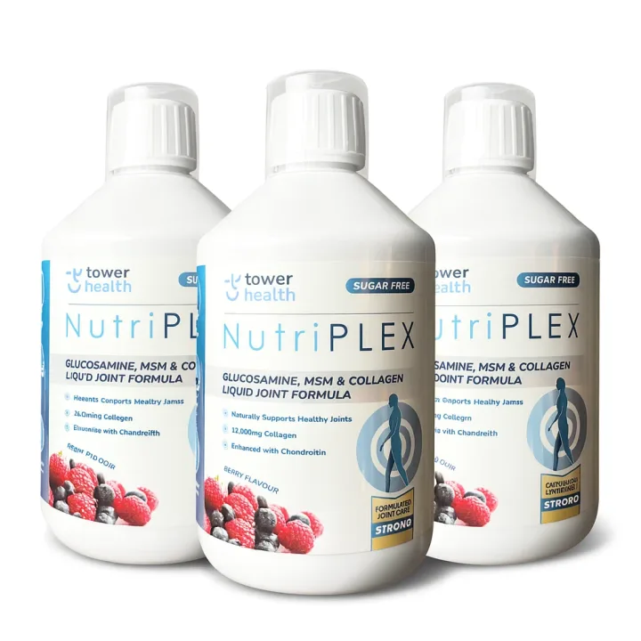 Tower Health Nutriplex Liquid (500ml) - Berry Flavoured Collagen - Buy 2 Get 1 50% off £33.29/each