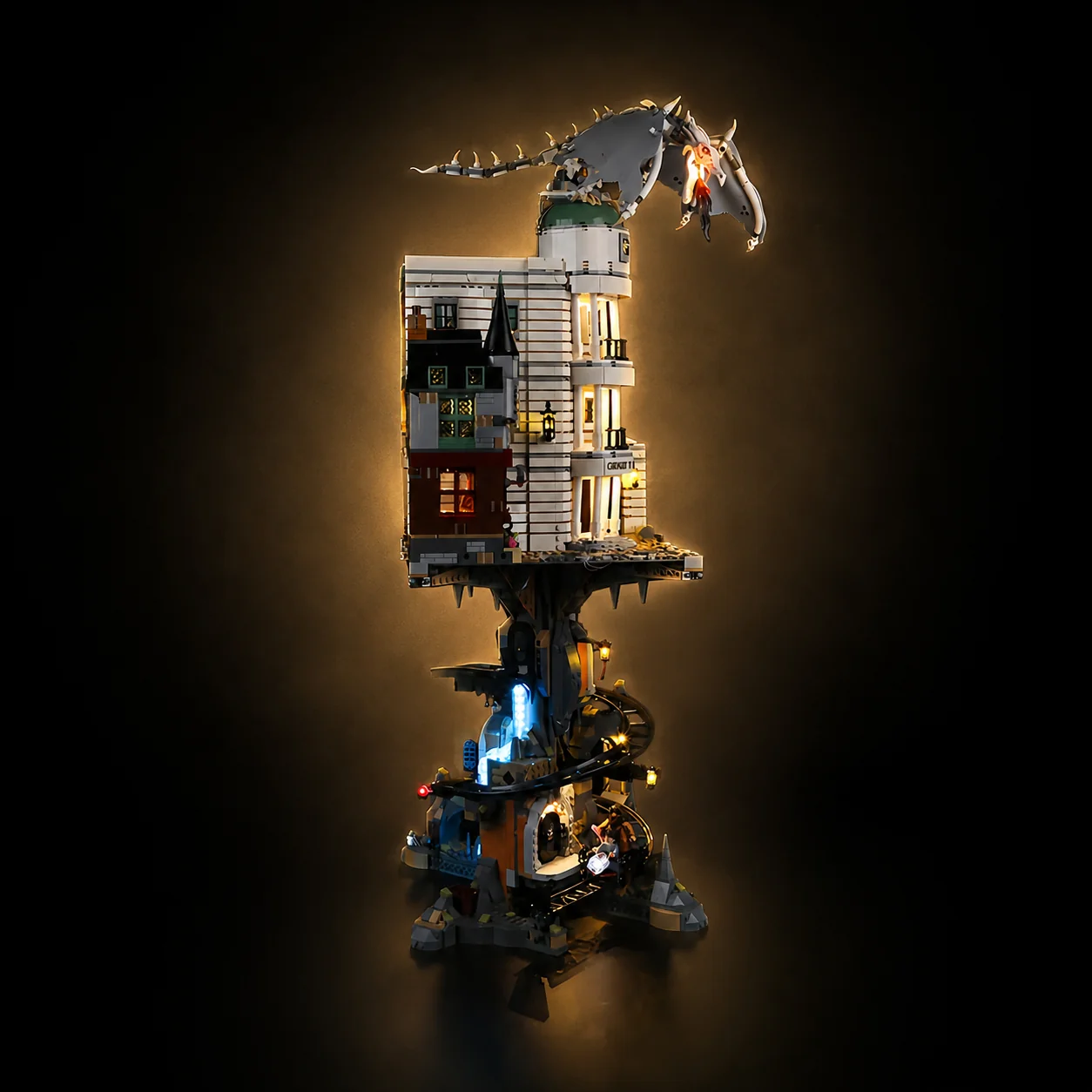 Light Kit Compatible with LEGO® Gringotts™ Bank Set 76417 - Classic Version