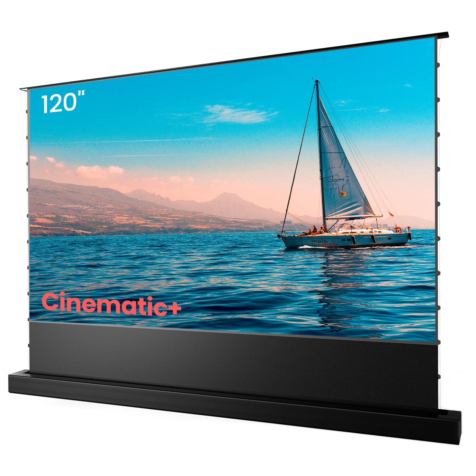 AWOL Vision 100''-120'' Cinematic+ ALR Motorized Floor Rising Acoustic Screen - 120"