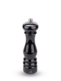The black, glossy Paris Icône pepper mill embodies all the expert craftsmanship and design flair that is expected of Peugeot. This manual pepper mill is a modern version of the Paris pepper mill created in 1987 that has become so iconic in popular culinary culture. Paris Icône