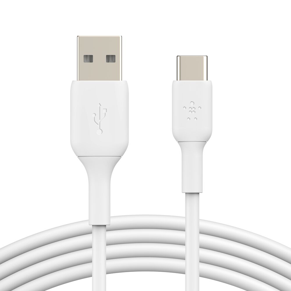 Belkin BoostCharge BOOST↑CHARGE USB-C to USB-A Cable (2m / 6.6ft, White)