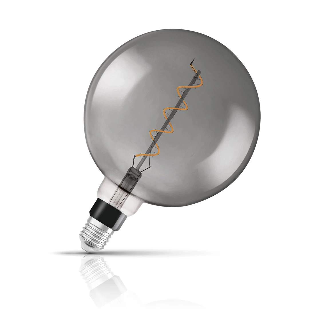Osram Globe LED G200 Filament Light Bulb E27 4W (15W Eqv) Dim Extra Warm White Smoke Vintage 1906 Screw Very Large