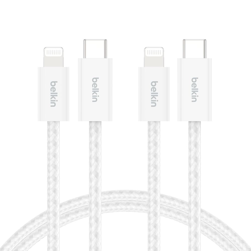 Belkin BoostCharge USB-C Cable with Lightning Connector 2-Pack