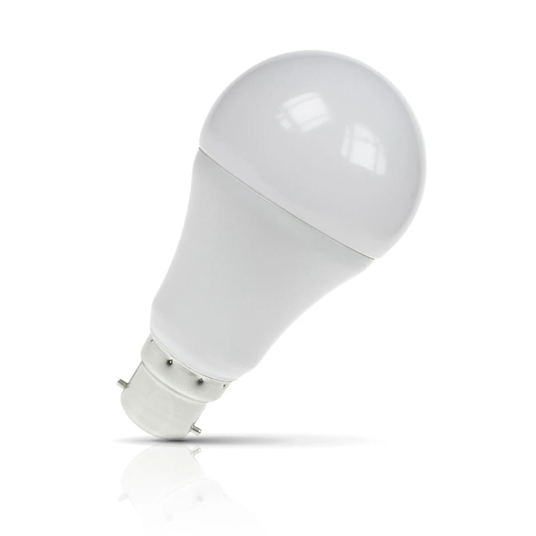 Prolite GLS LED Sensor Light Bulb B22 6W (50W Eqv) Dusk Til Dawn Warm White Opal Bayonet Frosted Day-Night Auto