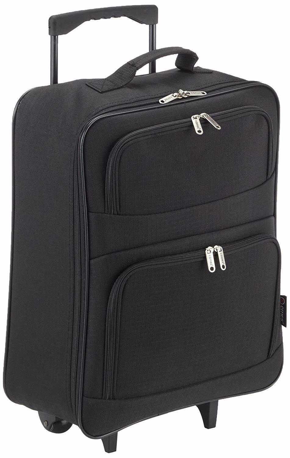 Folding Cabin Bag 55x40x20cm - Trolley Hand Luggage Ryanair Priority Travel Bag