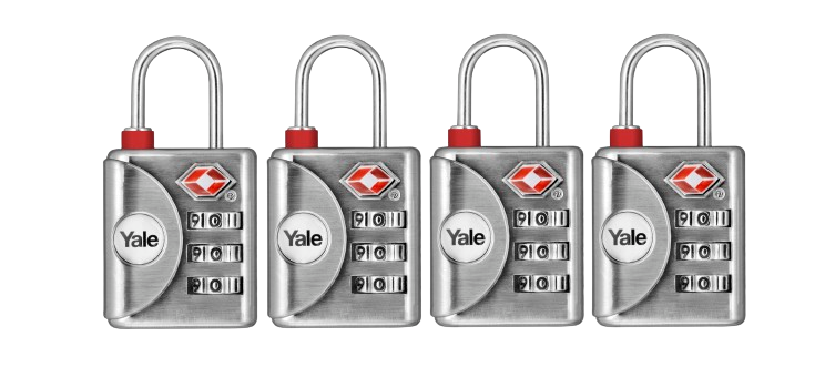 Yale TSA Combination Lock Pack of 4