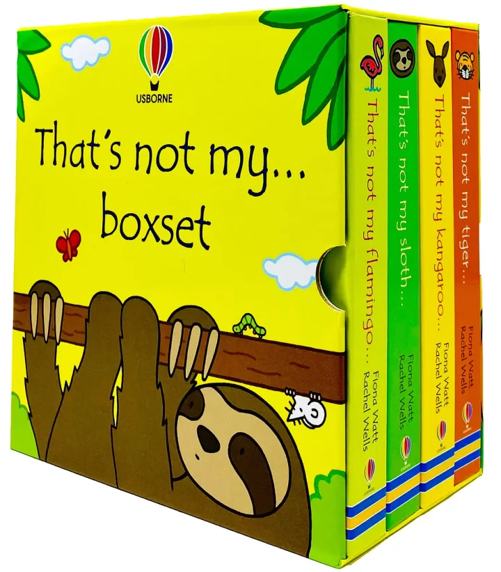 Usborne That's not my... 4 Books Collection Set by Fiona Watt & Rachel Wells - Touchy-Feely Board Books - Ages 0-5 - Flamingo, Sloth, Kangaroo, Tiger