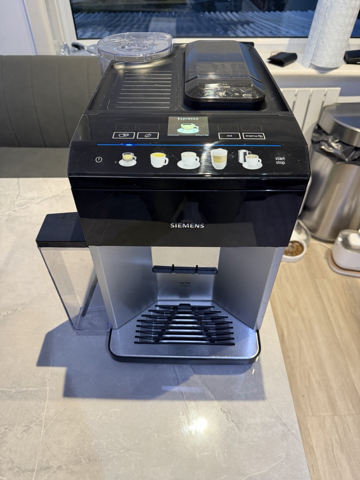 Siemens EQ500 Bean to Cup Coffee Machine - Silver  - TQ513GB1
