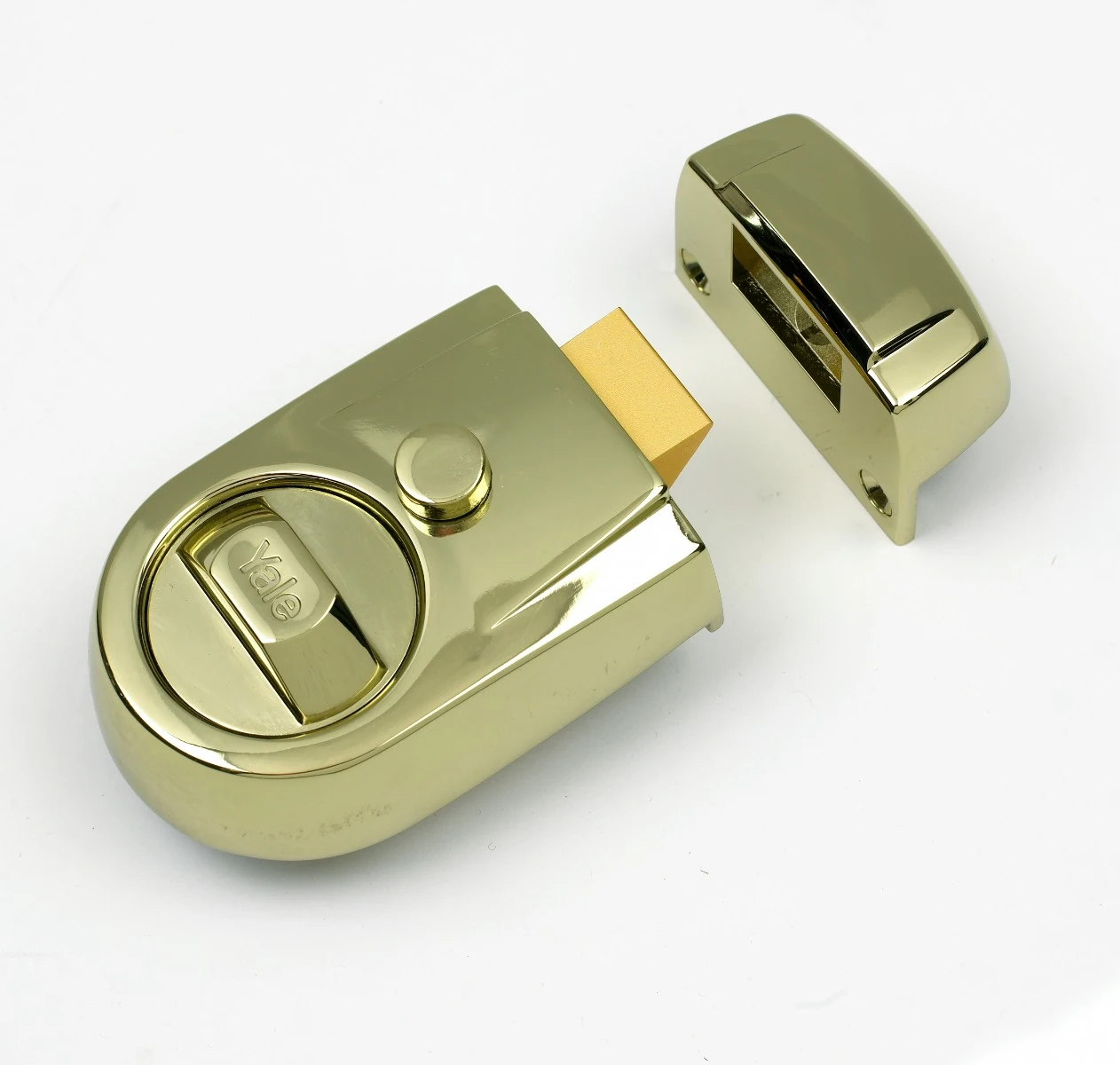Yale Y3 Contemporary Nightlatch - 60mm-Polished Brass