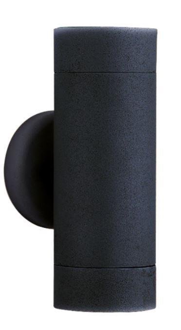Searchlight Lighting Searchlight 6009-2BK-LED 2 Light Wall Light In Black With Glass Diffuser