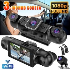 4 Channel WiFi 360° 4K Dash Cam Front Rear Inside Car Camera Dash Cam 1080P Tool